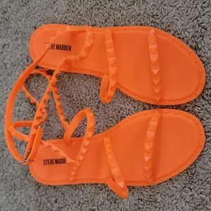 Steve Madden Neon Orange Sandals